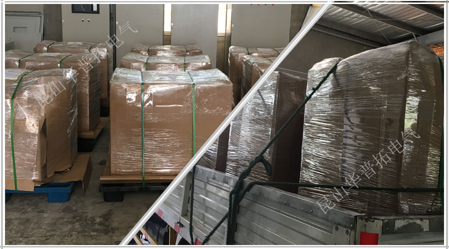 19臺(tái)變頻器控制柜包裝出貨-送往上海港口 